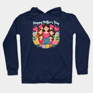 Mom’s Heart Garden: A Floral Tribute for Mother’s Day Hoodie